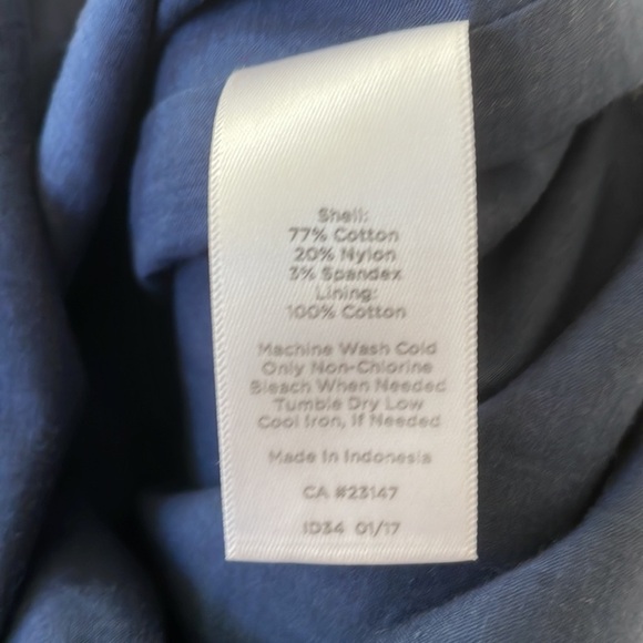 TALBOTS dress size 2P petite blue green plaid lined cotton shift sleeveless - Picture 6 of 6